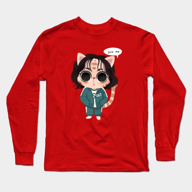 Sae Byeok Cat Long Sleeve T-Shirt by BBvineart